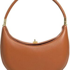 PU Leather Crossbody Purses for Women 4 In 1 Cute Shoulder Bag Half Moon Bag Clutch Purse