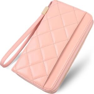 Women's Wallets Large Capacity  Blocking Multi Card Case Leather Clutch Wallet Mini Purse Ladies Credit Card Phone Holder Wristlet Wallet