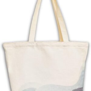 Canvas Tote Bag, Pockets, Zipper, Durable, Lightweight, Cotton Shopping Cloth Bag, Gifts