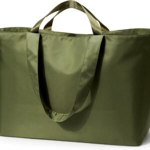 60L Extra Large , Beach Tote Zipper Utility Oversized Weekender Carrier Travel Shopping Reusable Grocery Bag