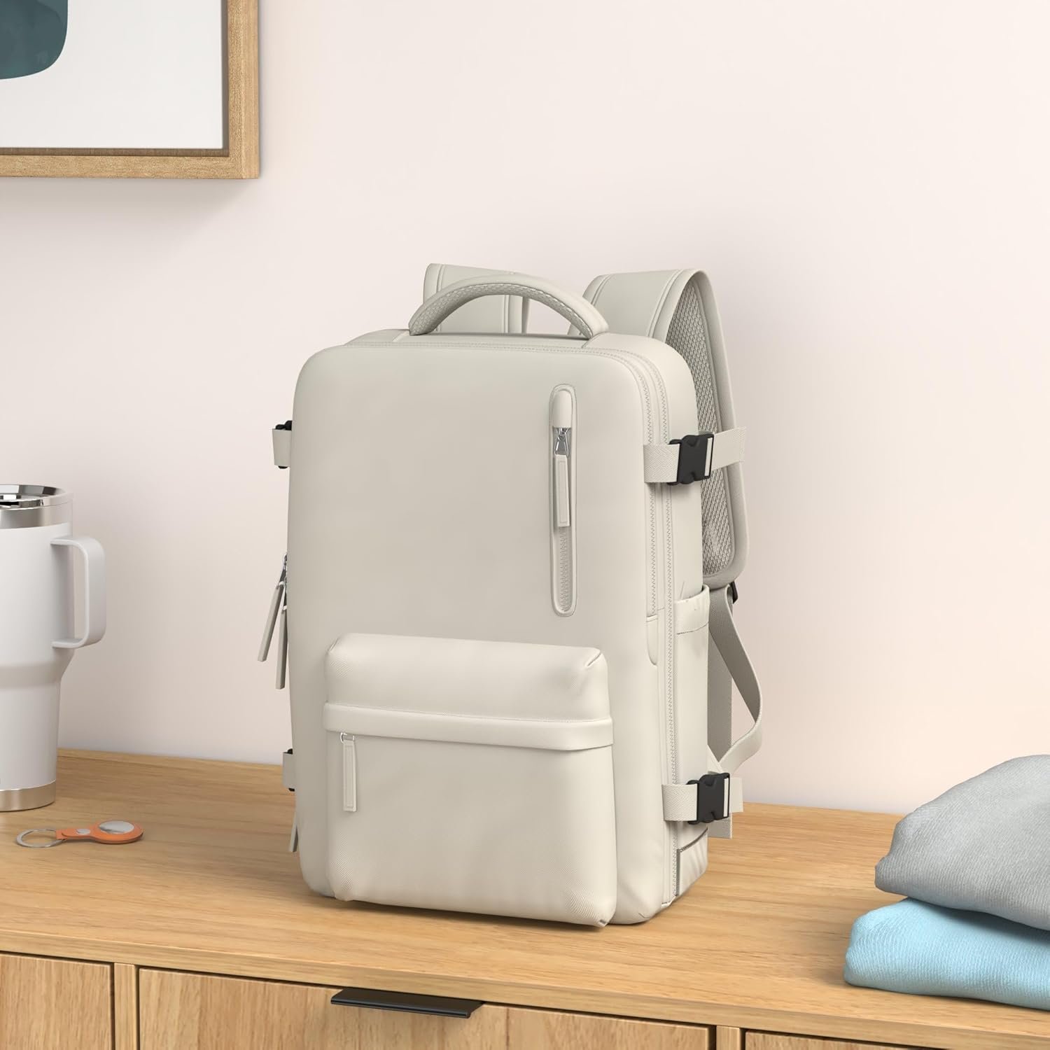 Large Travel Backpack Carry on Flight Approved Laptop Work Business Backpack for Women Men - Image 2