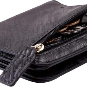 Wallet Women Rfid Blocking Small Compact Bifold Luxury Leather Pocket Wallet Ladies Mini Purse with ID Window